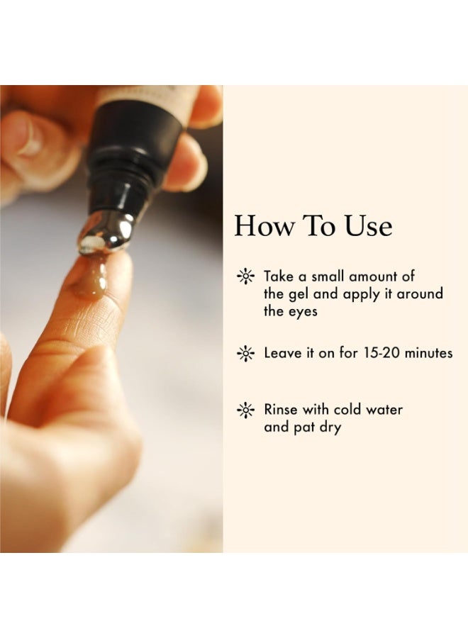 Old School Rituals Potatoes & Saffron Reviving Eye Mask | Under-Eye Cream for Dark Circles & Puffiness | Reduces Wrinkles & Fine Lines | Hydrating & Refreshing Under-Eye Cream for Dark Circles | 15g - Image 2